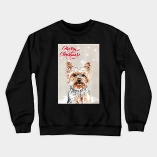 Yorkshire Terrier Dog Christmas Crewneck Sweatshirt